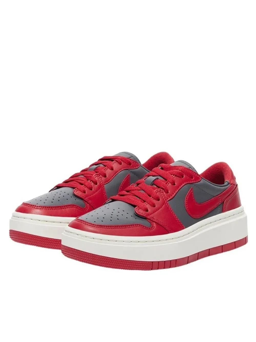 Nike Air Jordan 1 Elevate Low W7.5 Red Gray LN - Picture 1 of 13